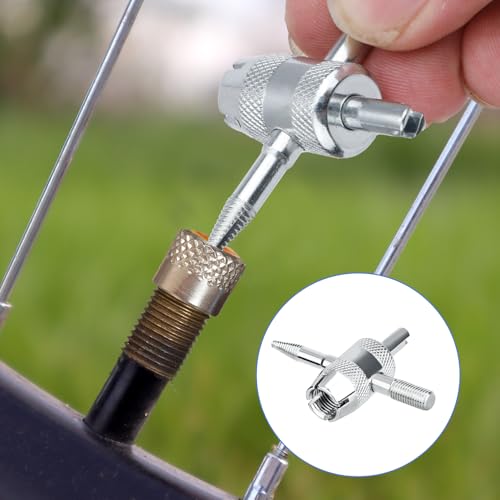 Gosknor 2pcs 4-Way Valve Core Tools, 4-in-1 Tire Valve Tool
