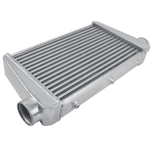 Universal Intercooler 25''x13''x3.3" Front Mount Intercooler 3'' Inlet and Outlet Aluminum Turbo Intercooler Direct Replacement for Any Turbo Charger system - size: 25''x13''x3.3" 3''