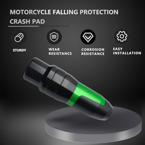 Motorcycle Frame Sliders Rear Crash Bar Falling Protector Green - color: Green