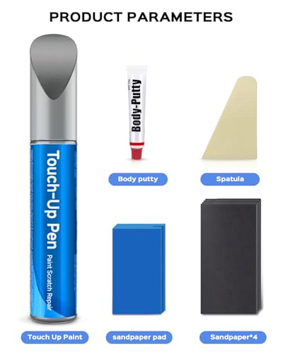 LH7J/J2 Pure Gray Touch Up Paint Kit Compatible with Volkswagen Exact Match Car Scratch Repair Touch Up Paint Kit - color: Pure Gray(LH7J/J2) Compatible with Atlas-Cross-Sport/ID4/Jetta/Jetta-GLI/Passat/Taos