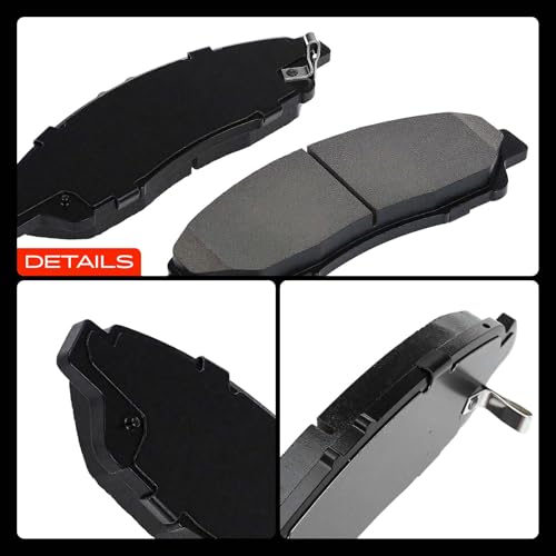 A-Premium Front Ceramic Brake Pads Compatible with Honda & Acura - style: Front - P1280