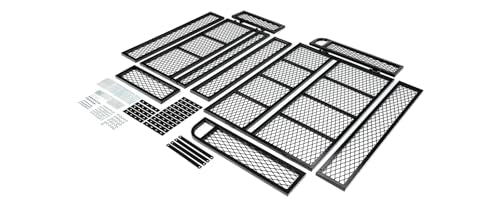 ALMULOO Universal ATV Front and Rear Cargo Basket Set, 2-Piece Heavy-Duty