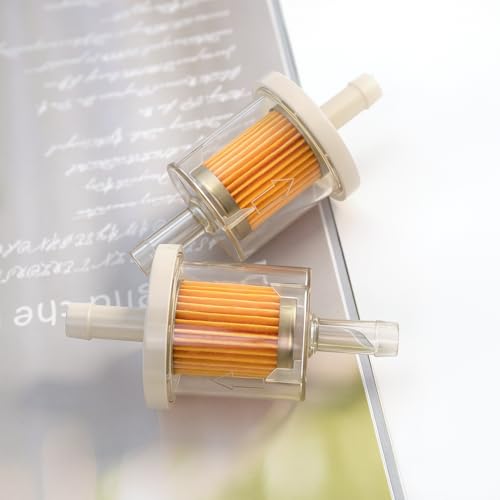 BlingKingdom 2PCS Inline Fuel Filter, Fit for 8 mm Fuel Lines, Lawn Mowers