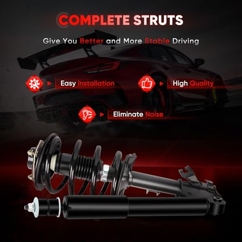CCIYU Complete Struts Shock Absorbers Fits for Nissan Murano 03-07 4PCS