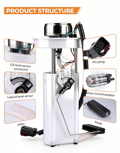 AutoExact Fuel Pump Assembly Compatible with 1997-2001 Jeep Cherokee 2.5L 4L, with sending unit fuel Replaces P75040M FG1076 E7121MN SP7121M 4874173AB 5012953AB 5012953AC - size: 97-01 Cherokee