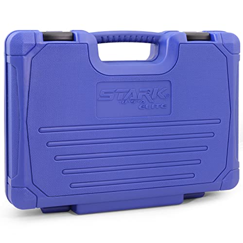Stark USA Elite 53PCS 1/4" DR Master Impact Socket Wrench Set, Universal Socket Adapter SAE (3/16" - 9/16") & MM (4 to 15) - style: 53pcs SAE/Metric Impact Socket Set