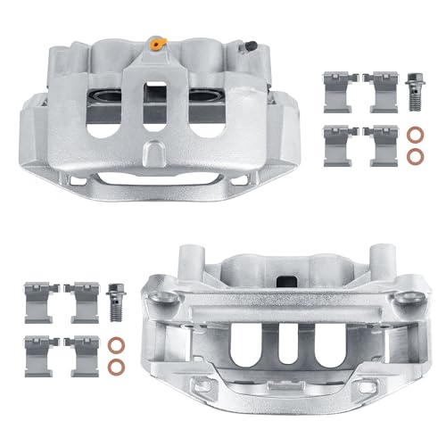 18B5306 18B5307 Rear Disc Brake Calipers Compatible with 2011-19 Silverado - size: Rear 18B5306+18B5307