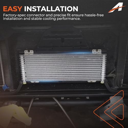 40k Transmission Cooler Kit LPD47391, Heavy Duty 40,000 GVW Low Pressure Drop Oil Cooler, Brazed Aluminum Trans Cooler Compatible with Tru-Cool 40k for Trucks, RVs & Towing Vehicles (Silver) - color: Silver