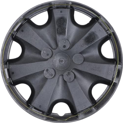 Hubcaps 15 Inch 4 Pcs Wheel Covers Compatible with 15in Cars SUV - color: 5051-Silver & Black-15