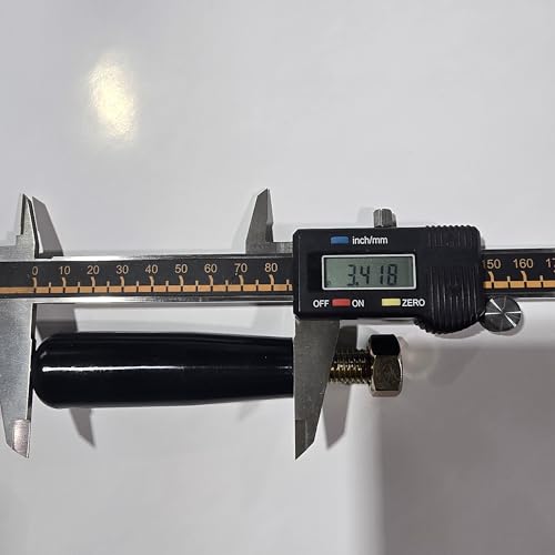 M12 Revolving Handle Double Nut - Clamps Any Flat Bracket, No Tapped Hole - size: M12 X 120 Double Nut