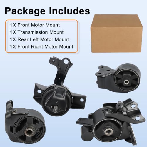 Engine Motor Transmission Mounts Set Replacement for 03-08 Hyundai Tiburon