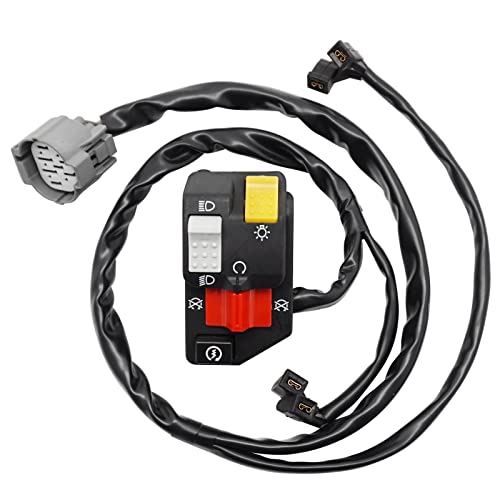 M MATI Handlebar Control Switch Button Start Kill Stop Headlight for Honda TRX700 TRX700XX 2008-2009 35130-HP6-A01