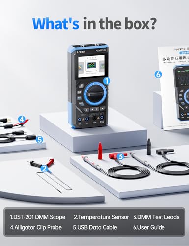 FNIRSI DST-201 3-in-1 1MHz Handheld Oscilloscope Multimeter DDS Generator - color: 1MHz 5MS/s Scope+Meter