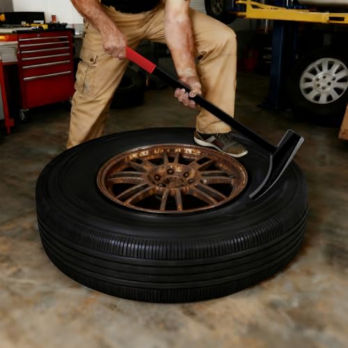 Tire Bead Breaker Tool with Tire Hammer and 2Pcs 38inch Tire Iron Bars for Tire Changing Tool Tire Changer Kit - style: Tire Hammer+L Tire Bar+L Tire Bar