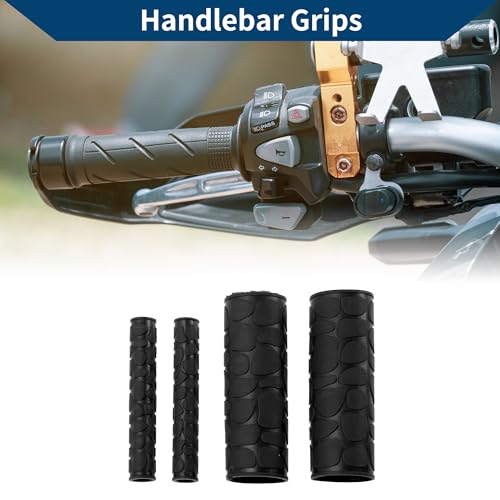 1 1/8" / 29mm 1 1/8" / 29mm Motorcycle Hand Grips Cover Kit Black - color: Black