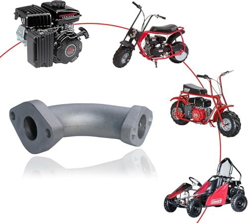 JMCHstore Performance Racing Intake Pipe Inlet Manifold for Coleman CT100U CC100X 98cc Mini bike, Compatible w/Predator 79cc clone Engine, SK100 CK100-S Go kart, Massimo MB100 Kids scooter, 154F 3Hp - color: 98cc, size: Flange
