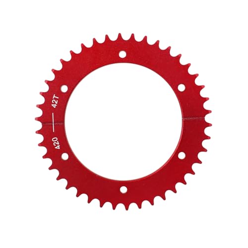 420 Chain 42 Tooth Rear Split Sprocket Mini Bike Sprocket for Predator 79cc 98cc 196cc 212cc 301cc 389cc 420cc 6.5hp 7.0hp 13hp 15hp 3.0hp Mini Bike Parts Go Kart Racing