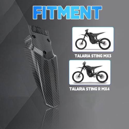 Rear Seat Fender for Talaria Sting MX3 R MX4-Carbon Fiber Pattern - color: Carbon Fiber Pattern-2