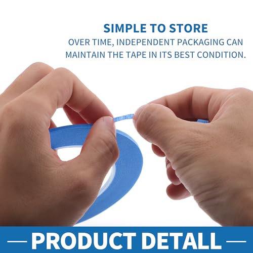 Painters Tape Easy Removal 0.1 Inches x 52.5 Yards Blue - color: Blue, size: 0.1 Inches x 52.5 Yards