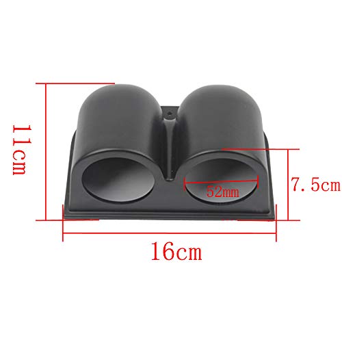 ETOPARS Black 2" 52mm Dual Hole Dash Dashboard Car Gauge Pod Mount Holder