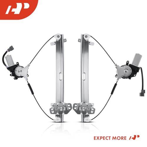 A-Premium Front Driver and Passenger Side Power Window Regulator with Motor - style: Front Driver and Passenger