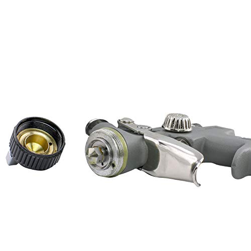 NuMax SPS14 Pneumatic 1.4mm Tip HVLP Gravity Feed Spray Gun with 600cc Plastic Cup (Pack of 2) - size: 1.4mm Tip, 600cc Cup (Pack of 2)