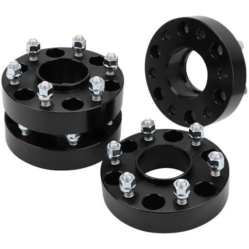 IRONTEK 6x5.5in Wheel Spacers 1.5" Compatible for Nissan 2005-2015 Armada/ 2004-2020 Titan, for Infiniti 2004-2010 QX56 Forged Thread Pitch M12x1.25 Hub Bore 66.5mm 6x139.7mm to 6x139.7mm 4PCS - size: 1.5"|6x5.5|4PCS