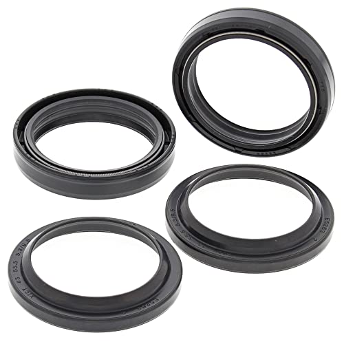 All Balls Racing 56-138 Fork and Dust Seal Kit Compatible with/Replacement For Kawasaki KDX 200 1995-2006