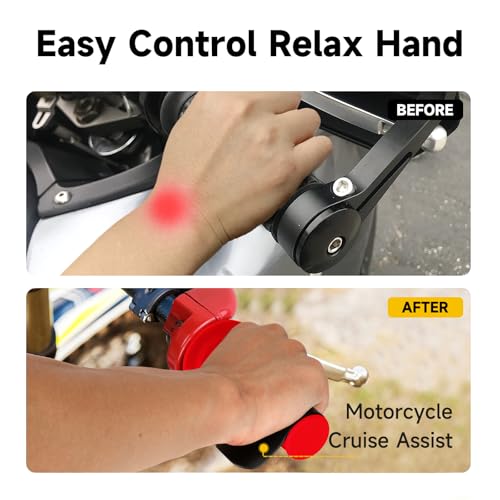 HIAORS 7/8" Mini Bike Throttle Cable Kit Assembly Compatible with Predator 212cc 196cc Coleman CT200U CT200U-EX BT200X CC100X Baja Warrior MB200 DB30 Motovox SSR Apollo CRF50 Pit Dirt Bike Parts (Red) - color: Red