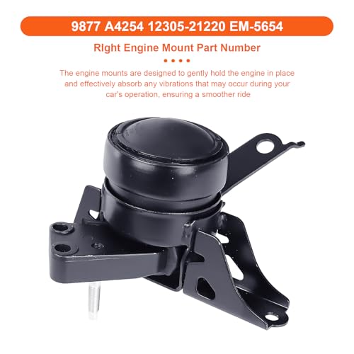 Engine Motor Mount Compatible with 2006-2012 Toyota Yaris L4 1.5L,2015-2019 Toyota Yaris L4 1.5L,Replacement for A4254 A62087 A62044 A4237 - size: Toyota Yaris 06-12/15-19 L4 1.5L