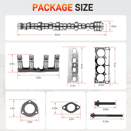 Upgrade MDS 5.7 HEMI Lifters Camshaft Kit with Head Gasket Set - size: MDS Cam Kit
