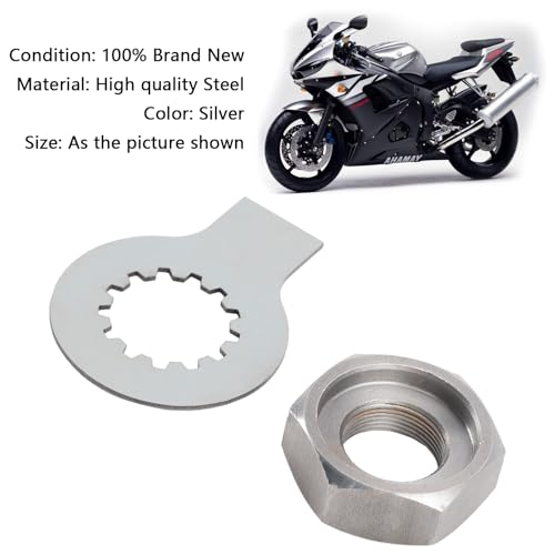 Topteng Front Sprocket Nut Lock Washer Tab Kit for YAMAHA R6 1999-2006, YZF 600 THUNDERCAT 1995-2007, YZF 1000 THUNDERACE 1997, TDM 850 1993