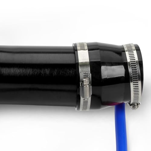 BARTOO 3 Inch Cold Air Intake Pipe Turbo Piping for Car Truck Black - color: Z-Black Pipe
