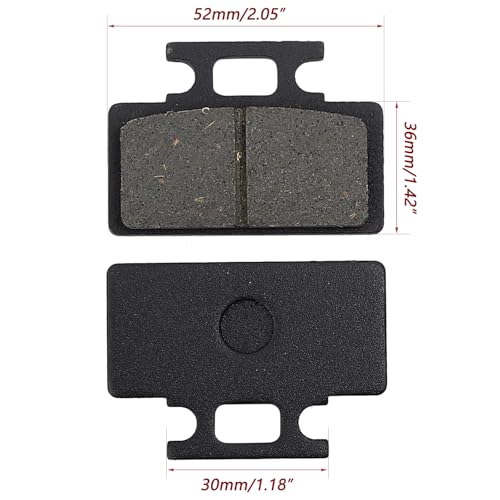 Mokuo Motorcycle Brake Pads in Metal Material Compatible with Chinese GY6 50cc 150cc Engine Scooter Mopeds Taotao - style: Model C