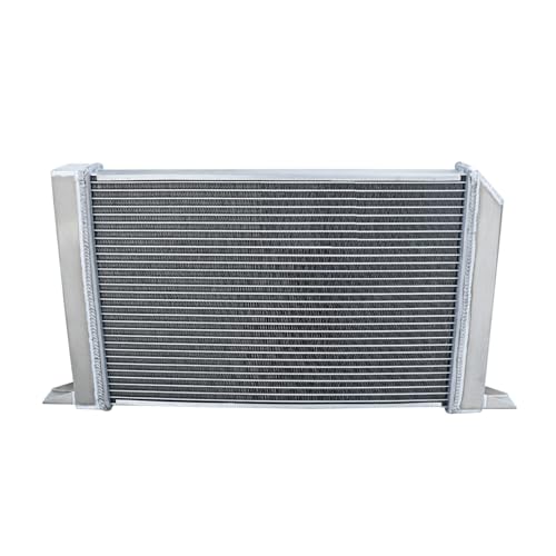 4-Row Full Aluminum Radiator for VW Scirocco Pro Stock Style Drag Racing, AA5052 Aircraft Grade High Performance Aluminum Radiators