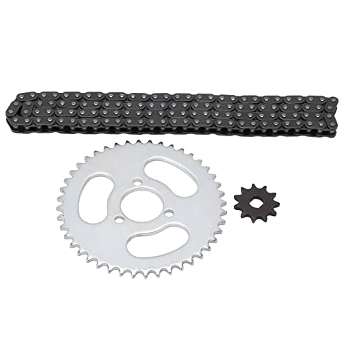 Chain Sprocket Kit,High Power T8F Front and Rear Replacement,T8F Sprocket Chain Kit for Modified Karts ATVs Mini Motorcycles Racing Off-Road Custom Builds