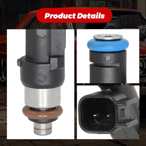 4-Pack Fuel Injectors Set | Compatible with Mazda 3 2006-2013 5 2008-2010 6 2006-2008 3 Sport 2012-2013 MX-5 Miata 2006-2015 2.0L 2.3L L4| Replaces FJ824 L3G5-13-250 842-12370 - size: 4 X FJ824