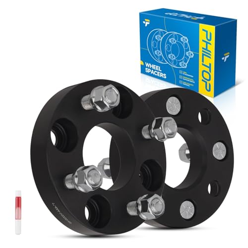 PHILTOP 4x4 Lug-Centric ATV Wheel Spacers 1 inch for Polaris Trail Boss 330 - color: Black, size: 4x4"-59mm-1/2"x20-1"-2pcs