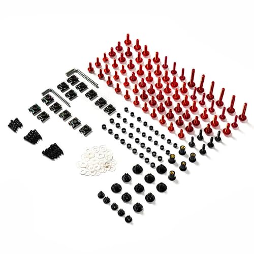Motorcycle Fairing Bolt Kit Screws Kit For Honda CBR500R 2013-2018 Red - color: Red