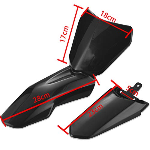 CLEO Plastic Fairing Body Parts Fender Kits Replace For TTR50 TTR50E 2006-2016 Pit Dirt Bike (Black) - color: Black