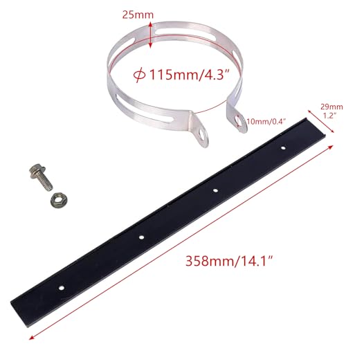 Motorcycle Bracket Hanger, 115mm Motorcycle Exhaust Clamp
