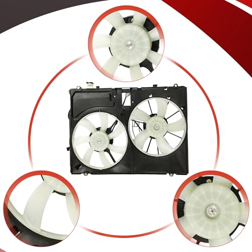 PartsFlow Radiator Engine Cooling Fan Assembly Compatible with 2004 2005 Toyota Sienna 620-553 163630A130 - color: For Toyota Camry