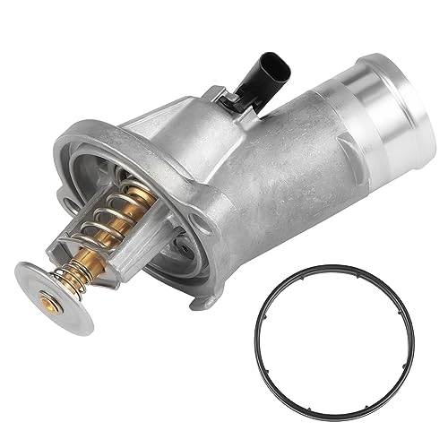 WMPHE Aluminium Thermostat Housing Assembly Compatible with Dodge Ram 2500/3500/4500/5500 2014-2020, Ram 4000 2019-2020 6.4L 392, Replacement for 902-3045 956-216 4893177AB 4893177AC 4893177AD - size: 902-3045