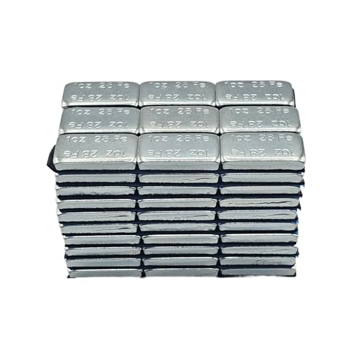 C-HORSE 540 Pcs,1 Oz, Zinc, Adhesive Stick On Wheel Weights, Blue Adhesive Easy Peel Tape - (1 Oz, Zinc, 6 Boxes, 540 Pcs) Wheel Weights Stick On Wheels - color: Zinc