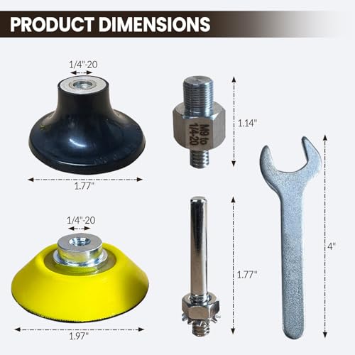 2 Inch Quick Change Disc Pad Holder Set,for Milwaukee M12 Tools