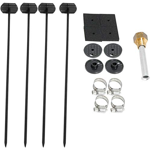 Universal 8 Pass Aluminum Engine Transmission Oil Cooler 6AN Size Fittings 3/8" Inch Hose Line End Heavy Duty High Performance Truck Trailer Towing Kit