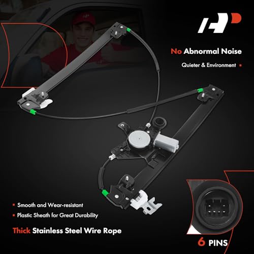 A-Premium Front Driver Side Power Window Regulator with Motor (6-Pin) - style: Front Driver Side (LH)