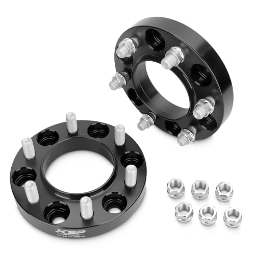 KSP 6x5.5 1.25in Wheel Spacers Fit 2024+ Tacoma 4runner, 2022+ Tundra-6 Lug - color: Black, size: 1.25inch-tacoma2024+