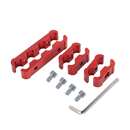 JDMSPEED Engine Spark Plug Wire Separator Divider 8mm 9mm 10mm Red 12pcs