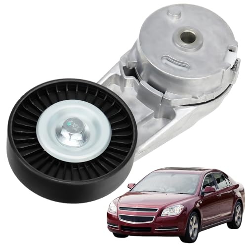 Belt Tensioner Assembly with Pulley Fit for Chevrolet Equinox Malibu Cobalt Orlando Classic & GMC Terrain & Buick LaCrosse Regal Verano & Pontiac G4 G5 G6 Grand Am, Replace# 24430296 - size: 24430296
